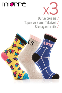 Miorre 3lü Bayan Soket Çorabı