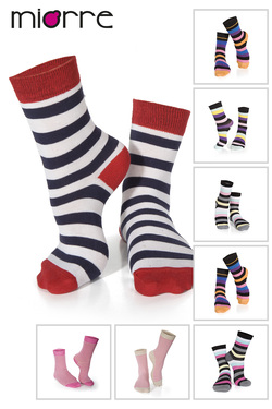 Miorre Desenli Pamuk Bayan Çorap