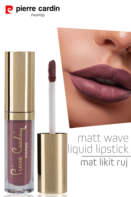 Pierre Cardin Matt Wave Liquid Lipstick – Mat Likit Ruj - Rosy Brown