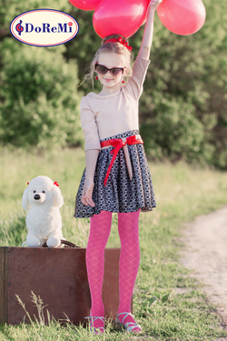 DoReMi Kaly Micro 40 Desenli Külotlu Çocuk Çorabı