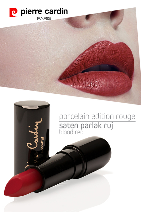 Pierre Cardin Porcelain Edition Lipstick  - Blood Red - 243
