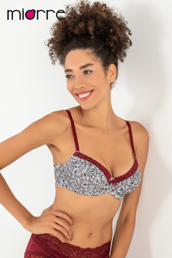 Miorre Boş Kap Vintage Floral Sütyen