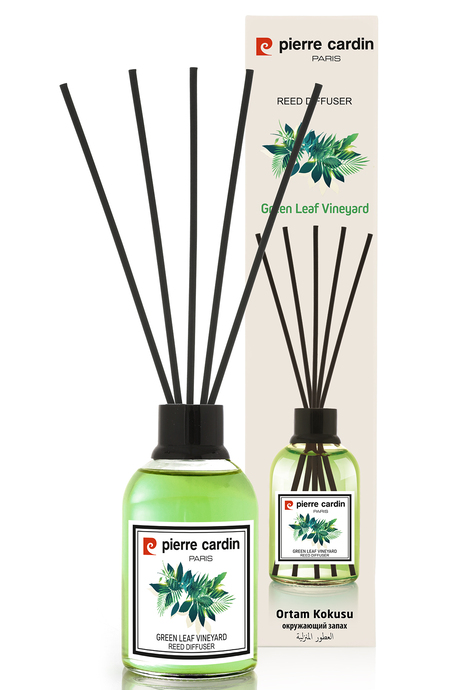 Pierre Cardin Reed Diffuser 110 ml -  Green Leaf Vineyard – Yeşil Yaprak Bağları Oda Kokusu