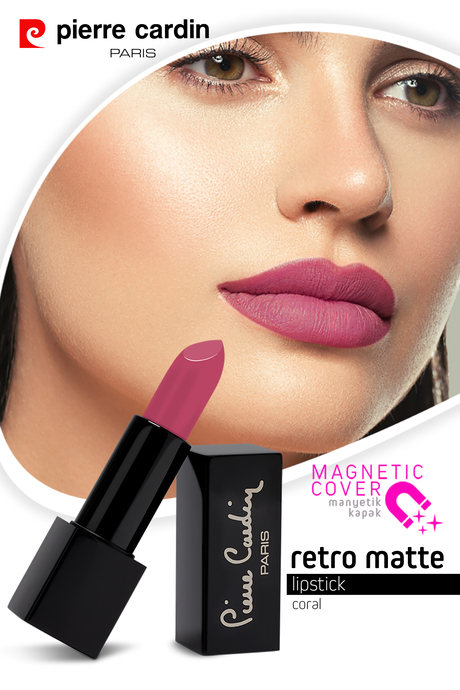 Pierre Cardin Retro Matte Lipstick  - Coral - 141