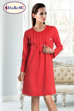 Doremi Uzun Kollu Penye Gecelik