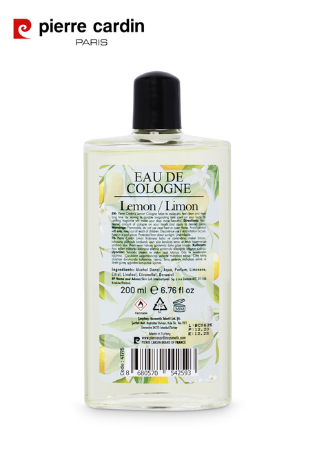 Pierre Cardin Eau de Cologne Limon 200 ml - Cam Şişe