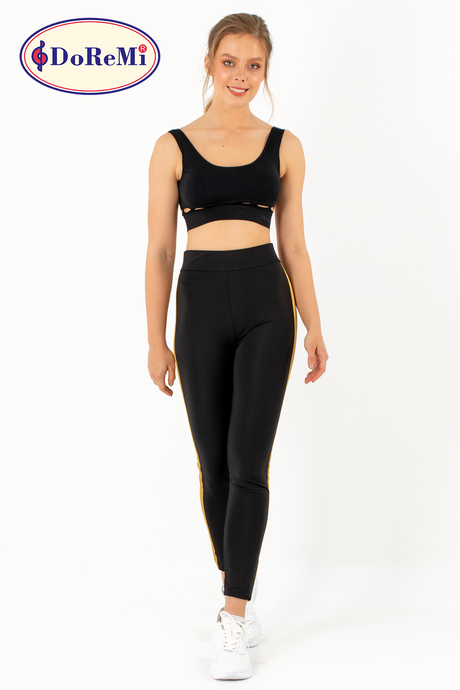 DoReMi Active Sportive Kalın Çizgili Tayt