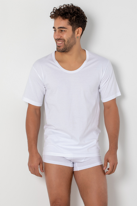 Miorre Penye Erkek Bisiklet Yaka Kısa Kol Fanila