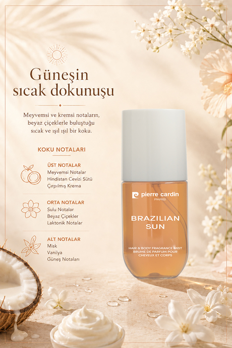 Pierre Cardin Saç ve Vücut Mist - 110 ml - Brazilian Sun (Hair & Body Mist)