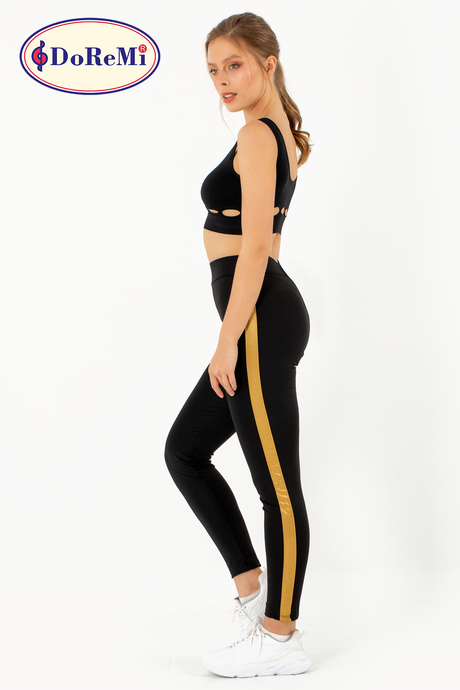 DoReMi Active Sportive Kalın Çizgili Tayt