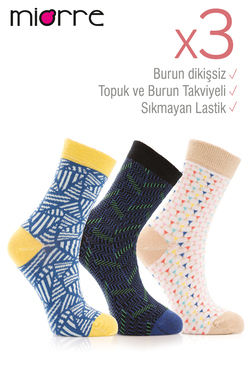 Miorre 3lü Bayan Soket Çorap