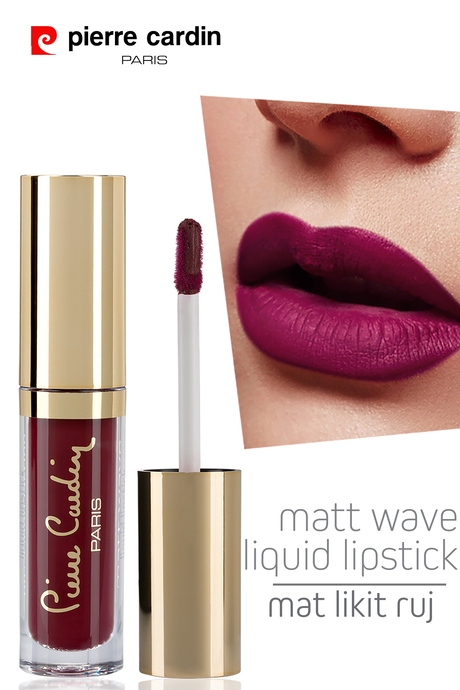 Pierre Cardin Matt Wave Liquid Lipstick – Mat Likit Ruj - Cherry Passion