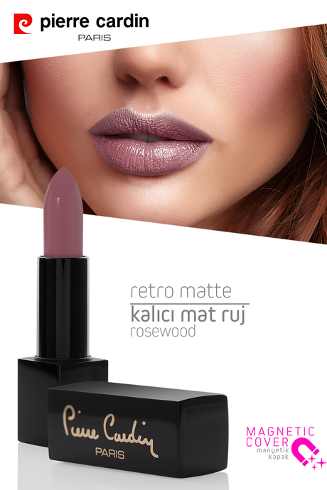 Pierre Cardin Retro Matte Lipstick  - Rosewood - 137