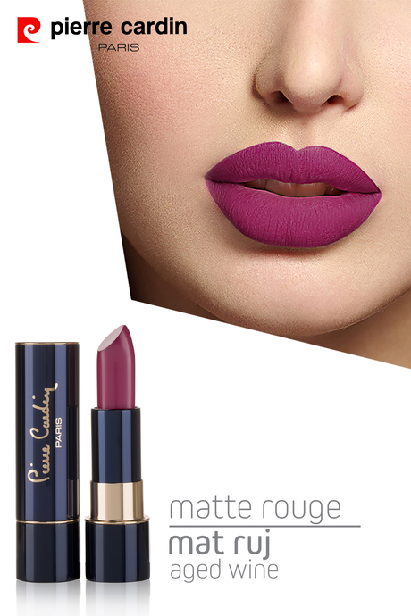Pierre Cardin Matte Rouge Mat Ruj - Aged Wine