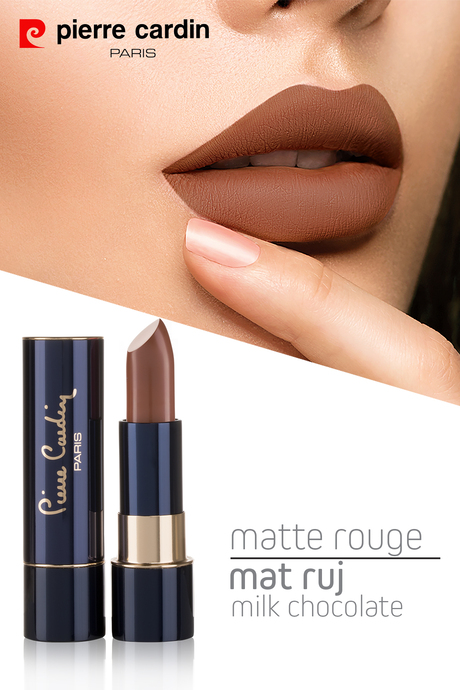 Pierre Cardin Matte Rouge Mat Ruj - Milk Chocolate