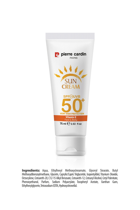 Pierre Cardin Koruyucu Güneş Kremi 50+ SPF Çok Yüksek Koruma - 75 ML