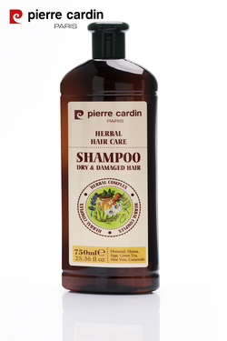Pierre Cardin Herbal Shampoo For Dry & Damaged Hair 750 ML Bitkisel Şampuan ( Kuru ve Yıpranmış Saçlar)
