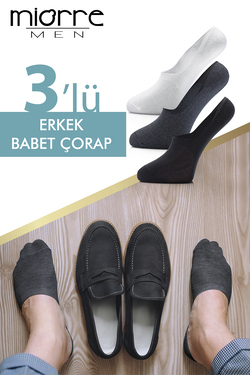 Miorre 3'Lü Erkek Babet Çorabı