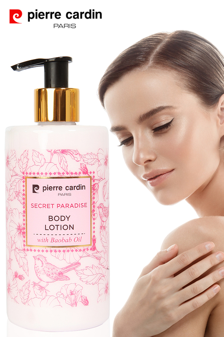 Pierre Cardin Secret Paradise Babobab Yağı İçeren Besleyici ve Nemlendirici Vücut Losyonu - 350 ML