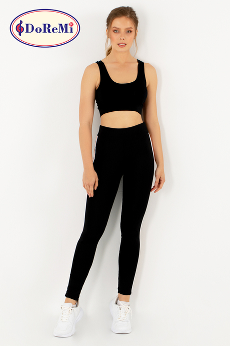 DoReMi Active Sportive Çift Çizgili Tayt