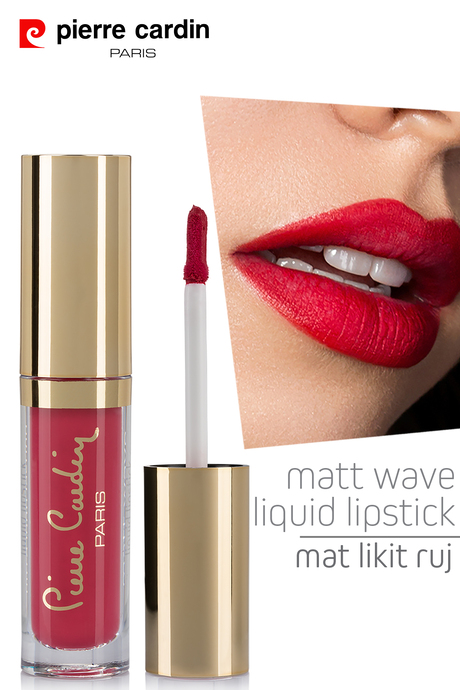 Pierre Cardin Matt Wave Liquid Lipstick – Mat Likit Ruj - Vermilion