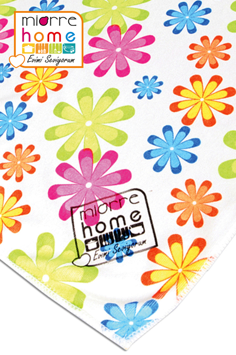 Miorre Mıkrofıber Nanosılver Çiçek Desenli Mutfak Temizlik Bezi