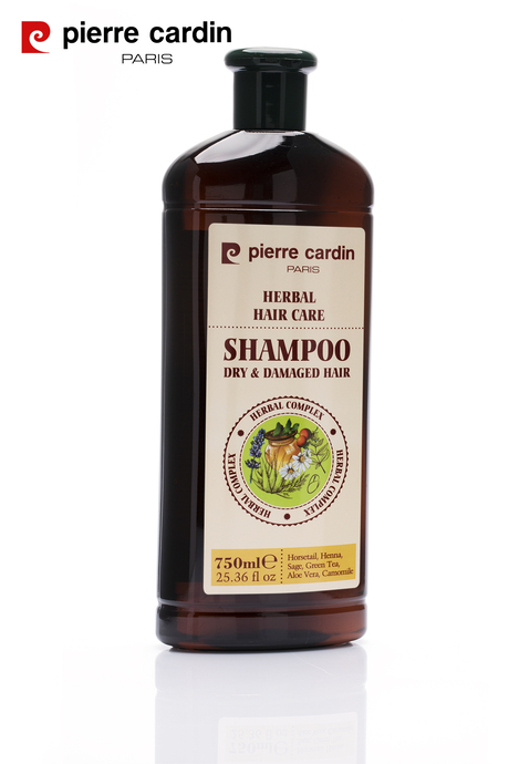 Pierre Cardin Herbal Shampoo For Dry & Damaged Hair 750 ML Bitkisel Şampuan ( Kuru ve Yıpranmış Saçlar)